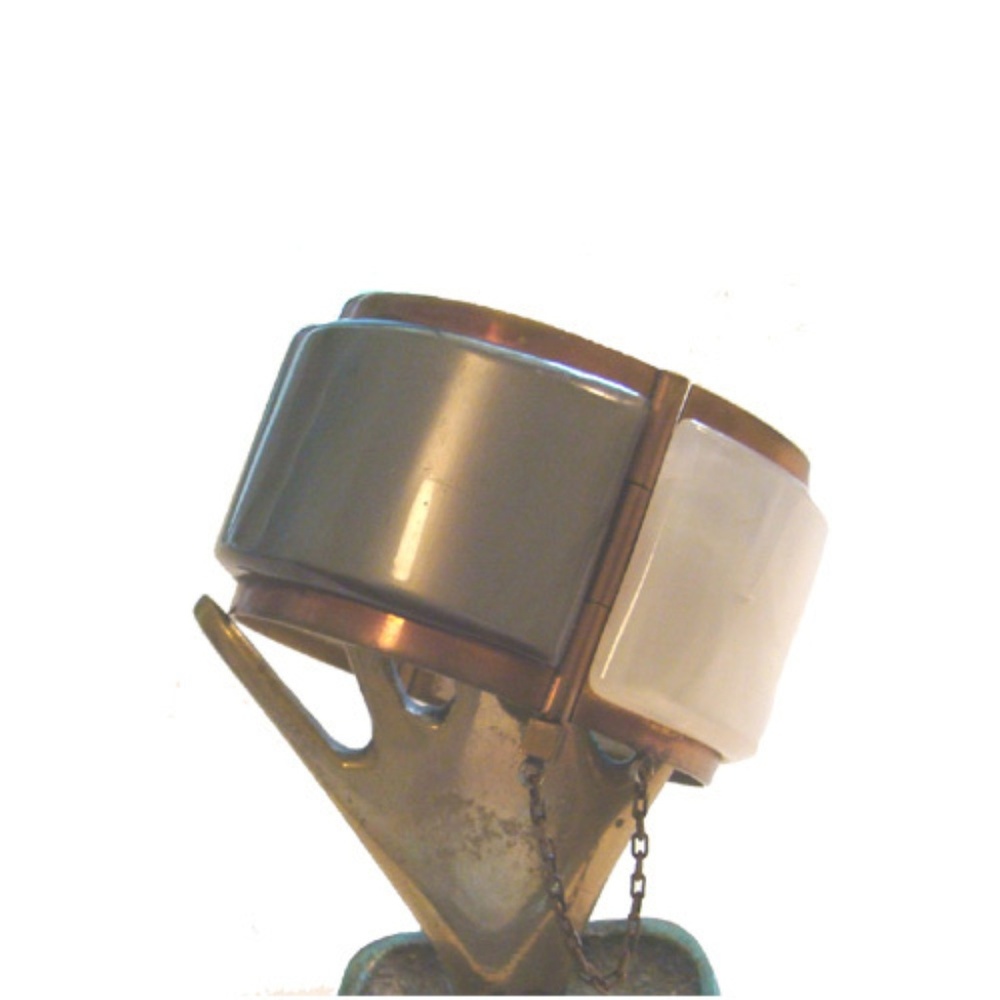 Bracelet Green and White Wide  Lucite 1980s